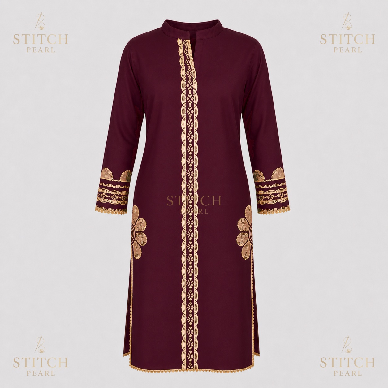 Guldasta Mehron Kurta Detail